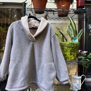 WOOLRICH Vintage Womens Cream Sherpa Pullover Size Large